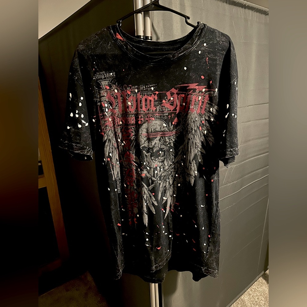 Affliction Men’s Shirt Top XL Grunge Y2K NWOT
